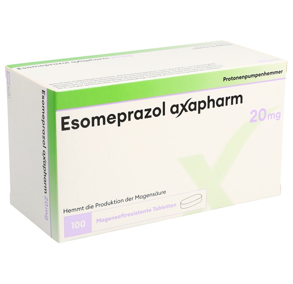ESOMEPRAZOLE Axapharm cpr pell 20 mg 100 pce
