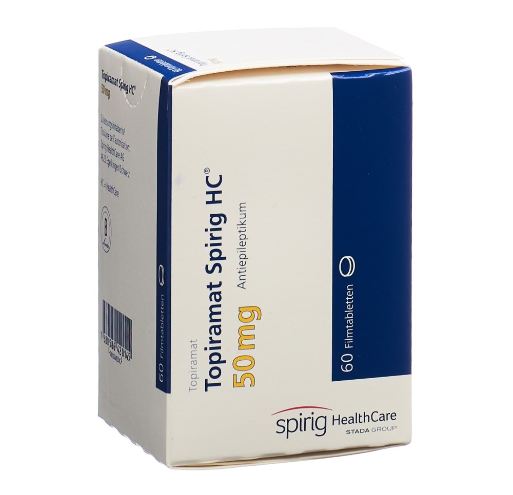 TOPIRAMAT Spirig HC cpr pell 50 mg bte 60 pce