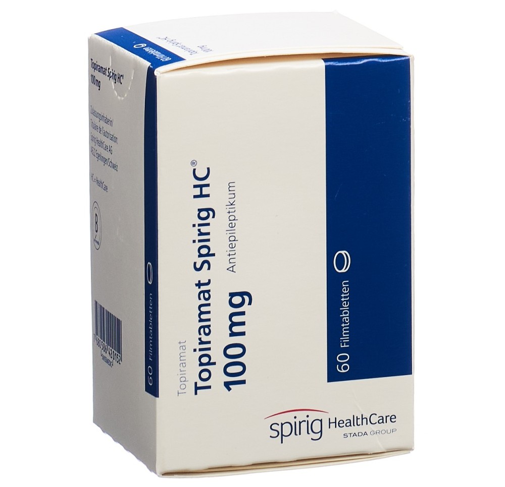 TOPIRAMAT Spirig HC cpr pell 100 mg bte 60 pce