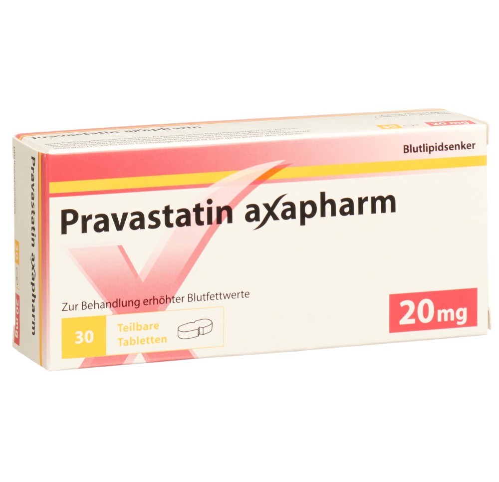PRAVASTATINE axapharm cpr 20 mg (sécables) 30 pce