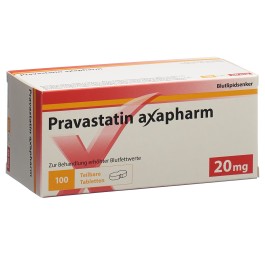 PRAVASTATINE axapharm cpr 20 mg (sécables) 100 pce
