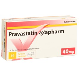 PRAVASTATINE axapharm cpr 40 mg (sécables) 30 pce