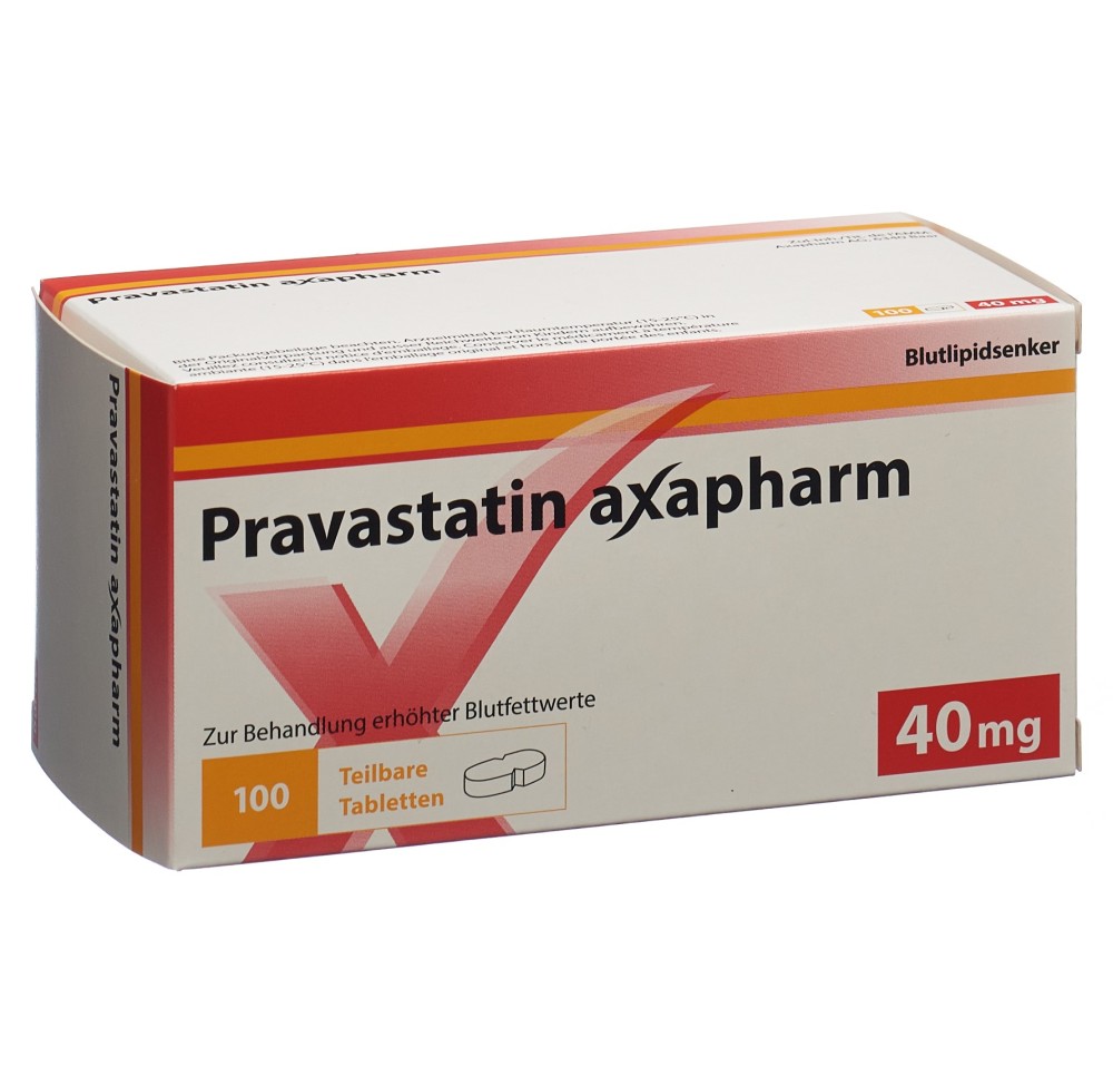 PRAVASTATINE axapharm cpr 40 mg (sécables) 100 pce