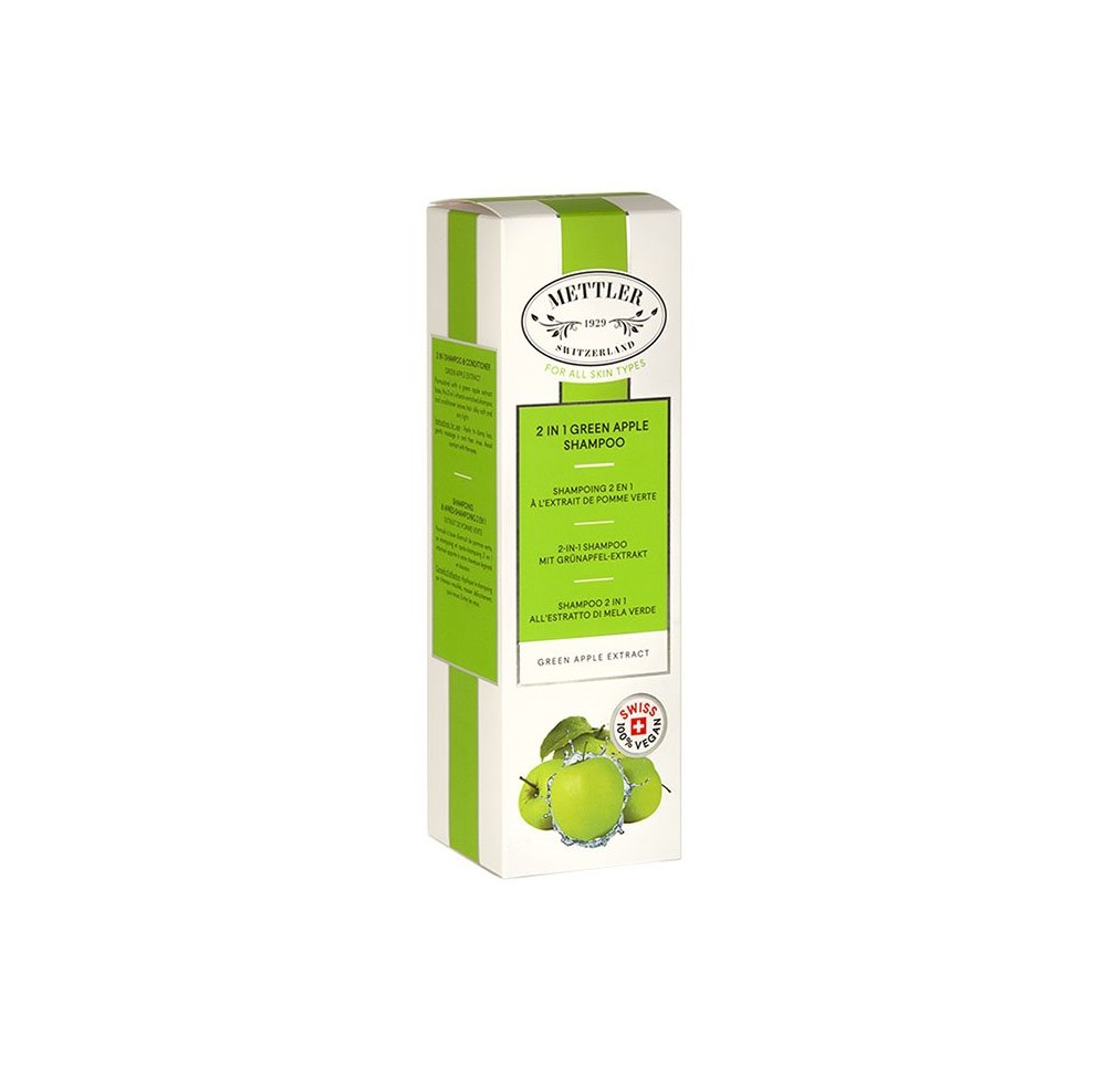 METTLER 1929 shampoing 2 en 1 pomme verte 200 ml