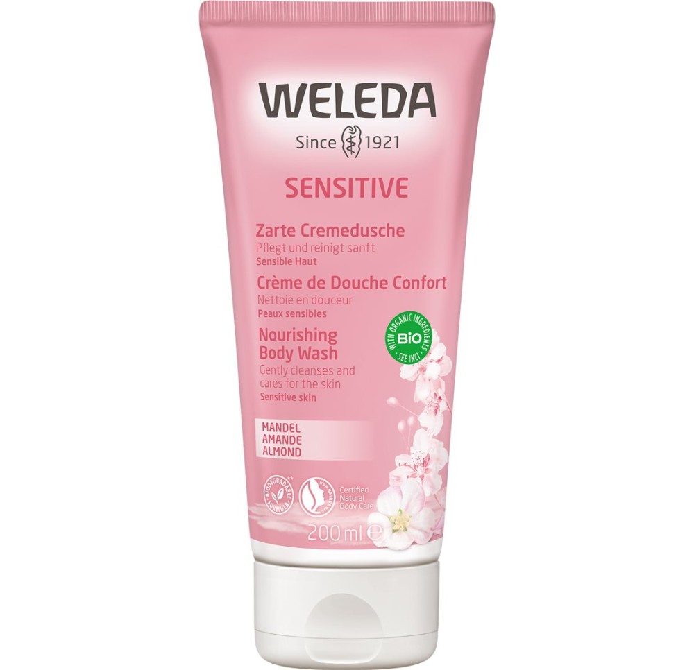 WELEDA douche soin sens amande tb 200 ml