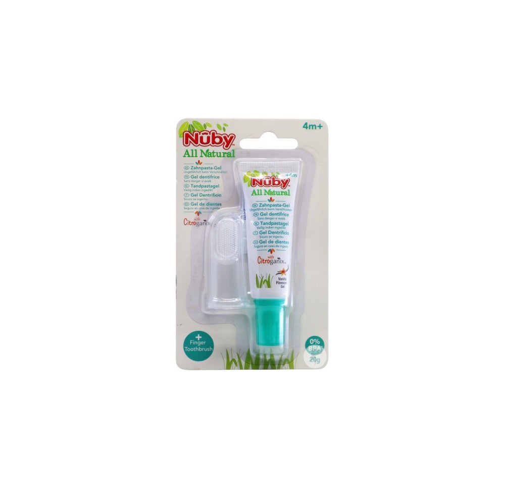 NUBY All Naturals gel nettoy gencive et dents 20 g