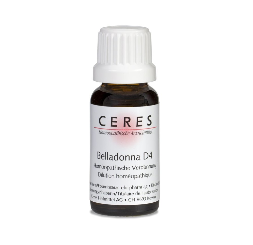 CERES belladonna 4 D dilution fl 20 ml