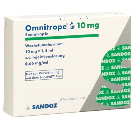 OMNITROPE cart SurePal sol inj 10 mg/1.5ml 5 pce