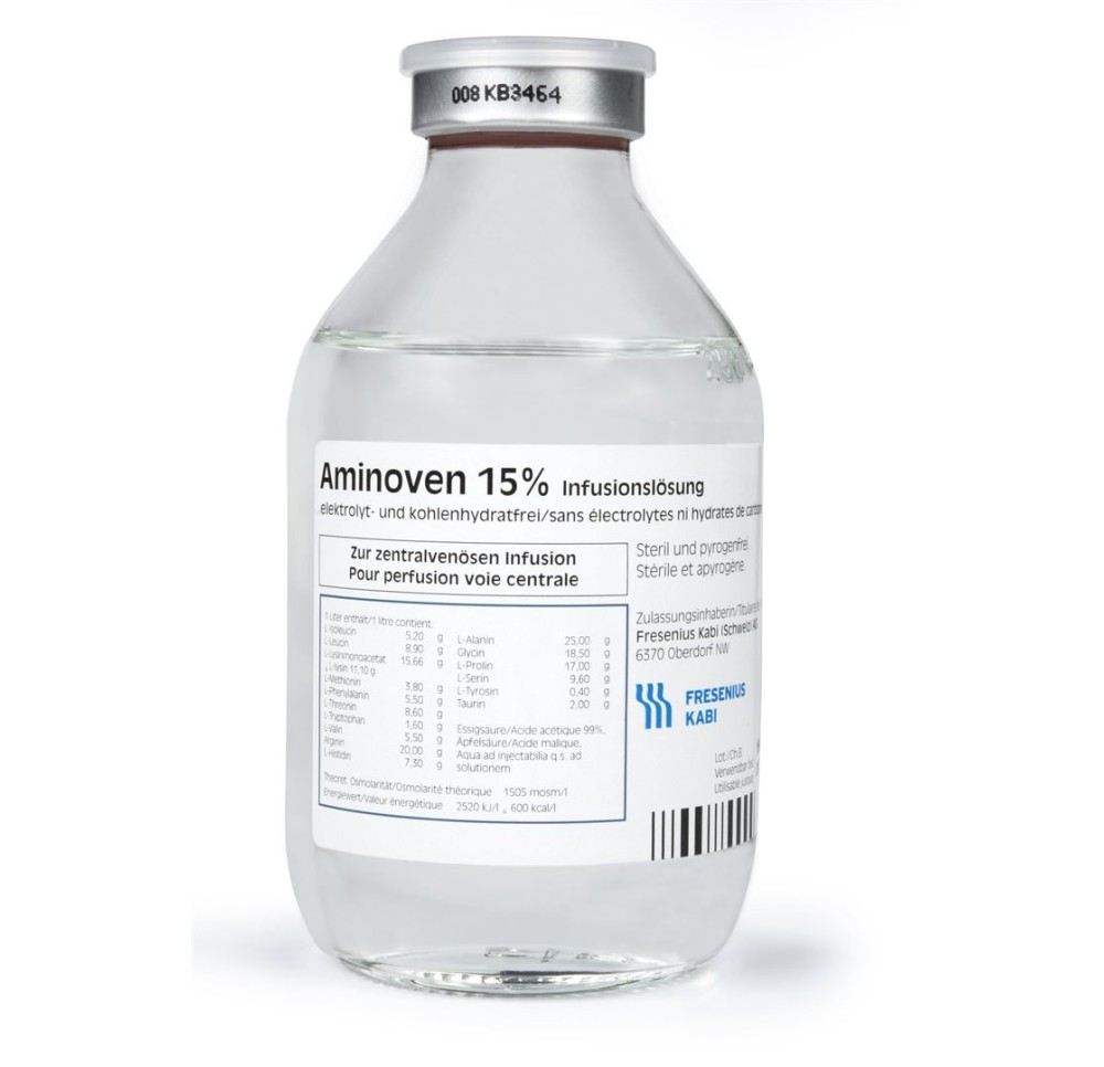 AMINOVEN sol perf 15 % 250ml 10 fl 250 ml