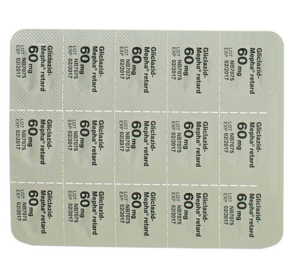 GLICLAZID Mepha retard depotabs 60 mg 90 pce