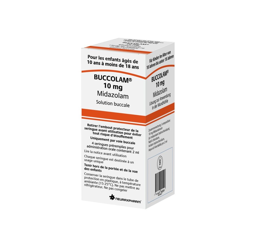 BUCCOLAM sol 10 mg/2ml ser pré 4 pce