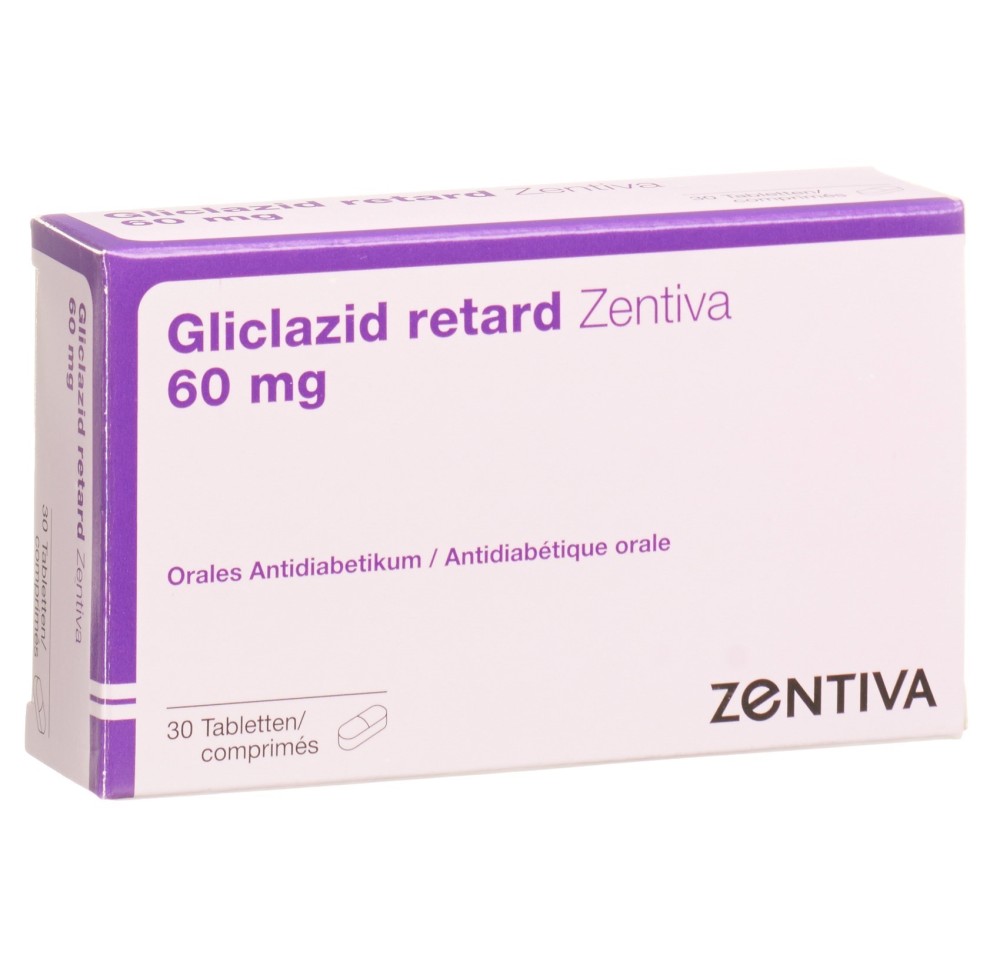 GLICLAZID retard Zentiva cpr ret 60 mg 30 pce
