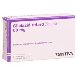 GLICLAZID retard Zentiva cpr ret 60 mg 30 pce