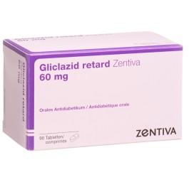 GLICLAZID retard Zentiva cpr ret 60 mg 90 pce