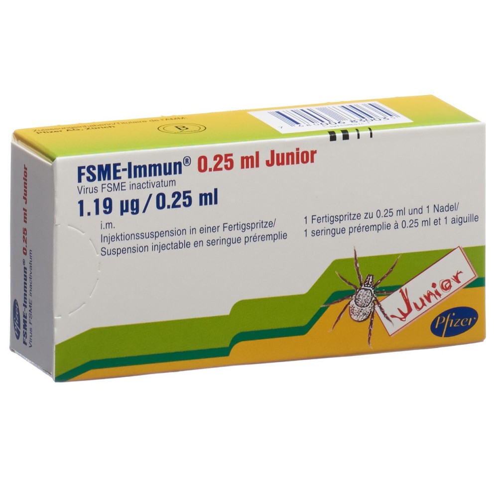 FSME-IMMUN Junior susp inj aig sép ser pré 0.25 ml