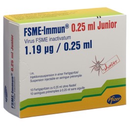FSME-IMMUN Junior susp inj s ai 10 ser pré 0.25 ml