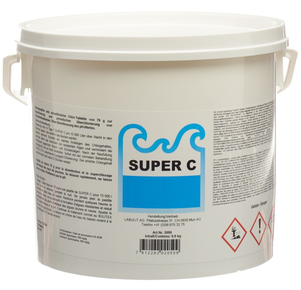 SUPER C comprimés superchlorage 70g 72 pce