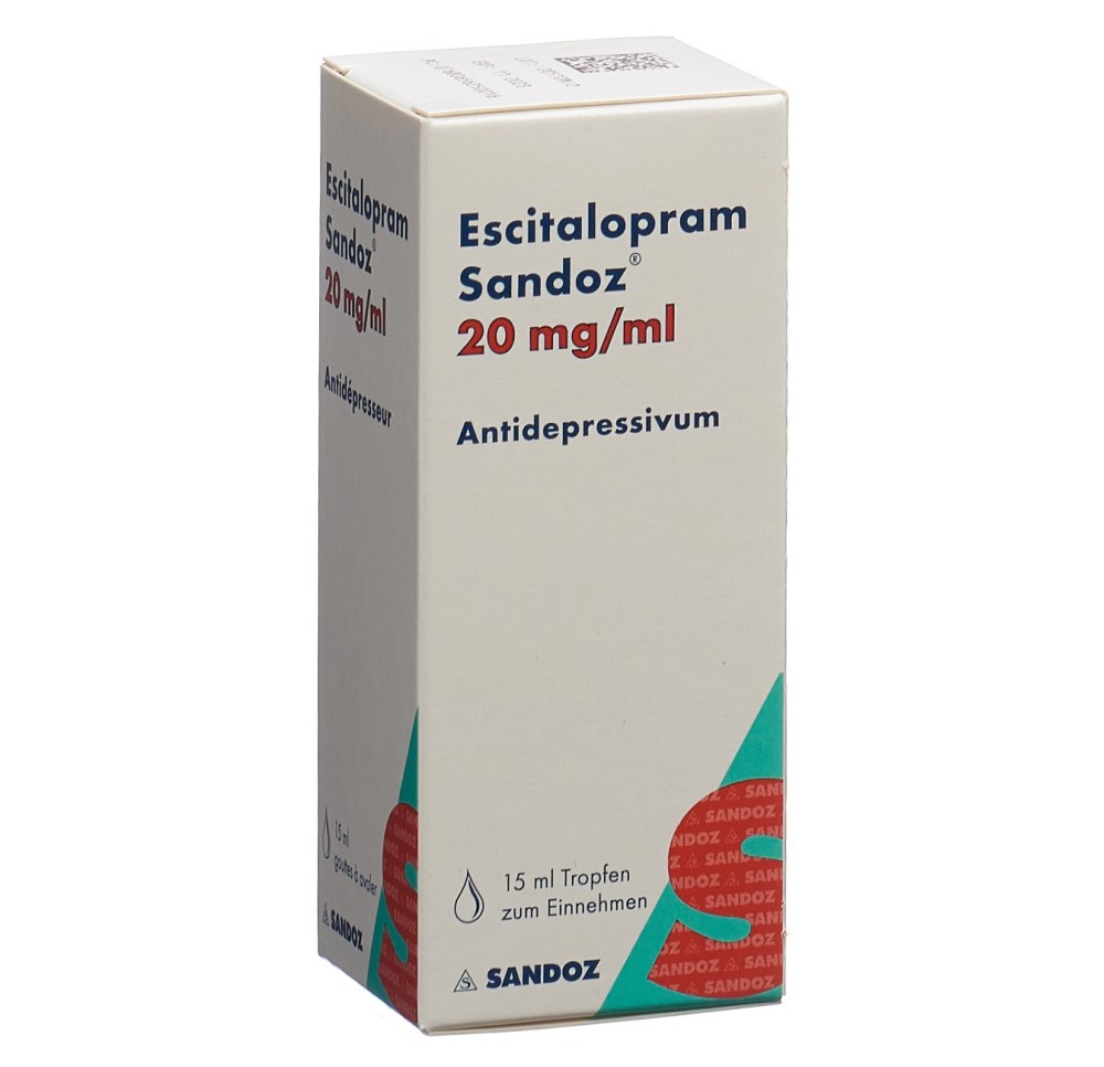 ESCITALOPRAM Sandoz gouttes 20 mg/ml fl 15 ml