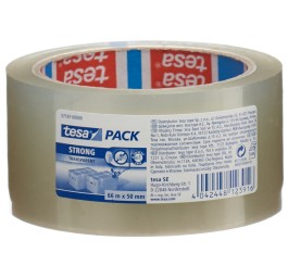 TESA bandes d'emballage PP 66m:50mm tran str