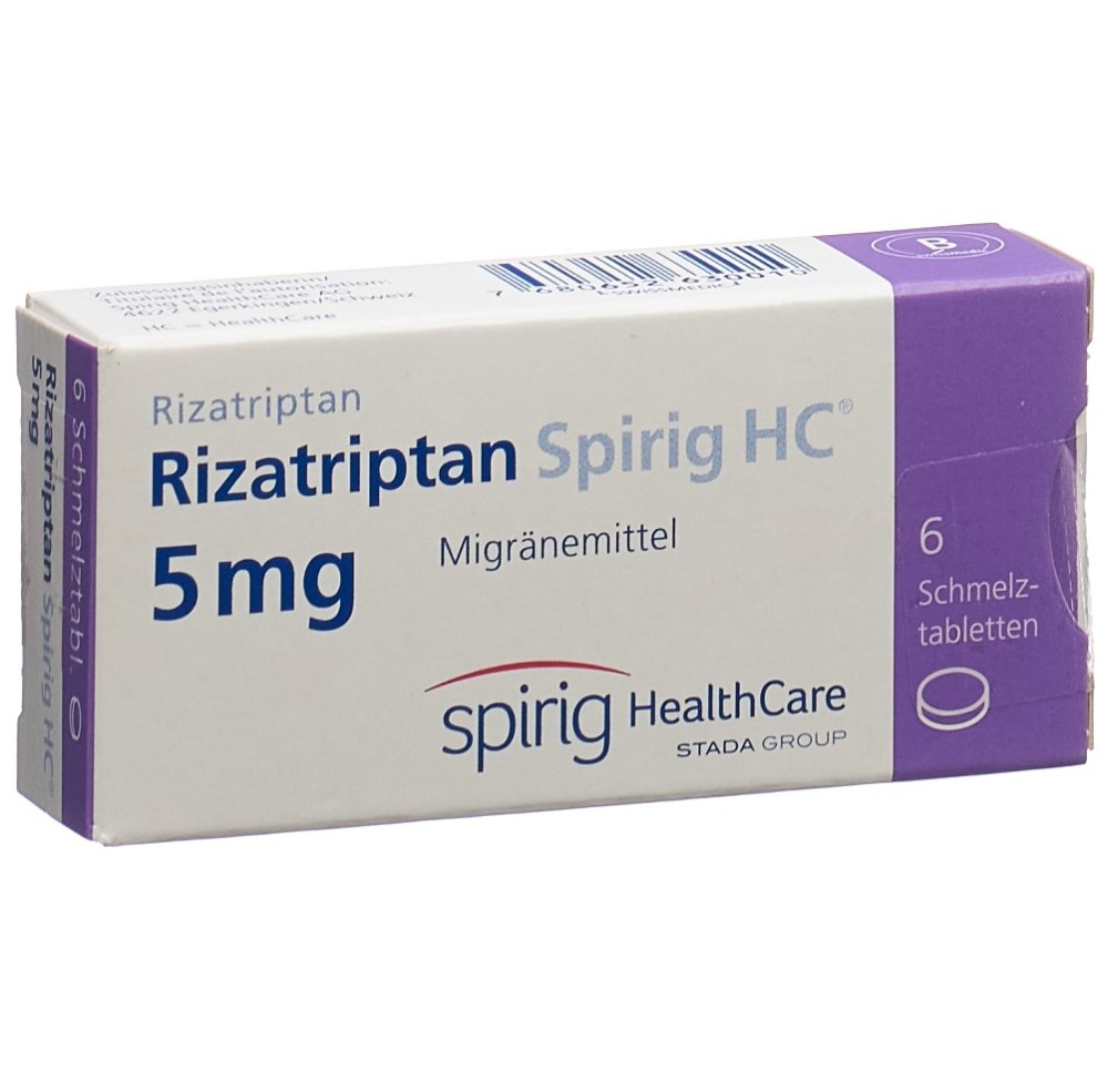 RIZATRIPTAN Spirig HC cpr orodisp 5 mg 6 pce