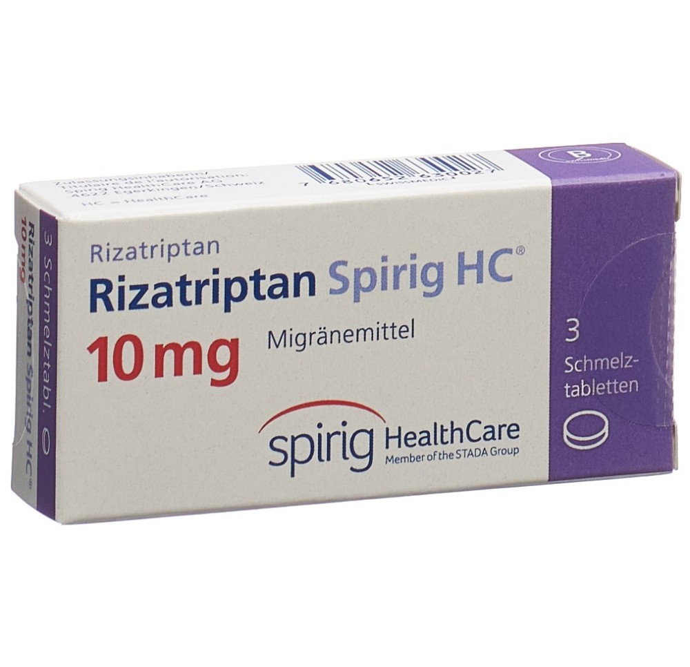 RIZATRIPTAN Spirig HC cpr orodisp 10 mg 3 pce