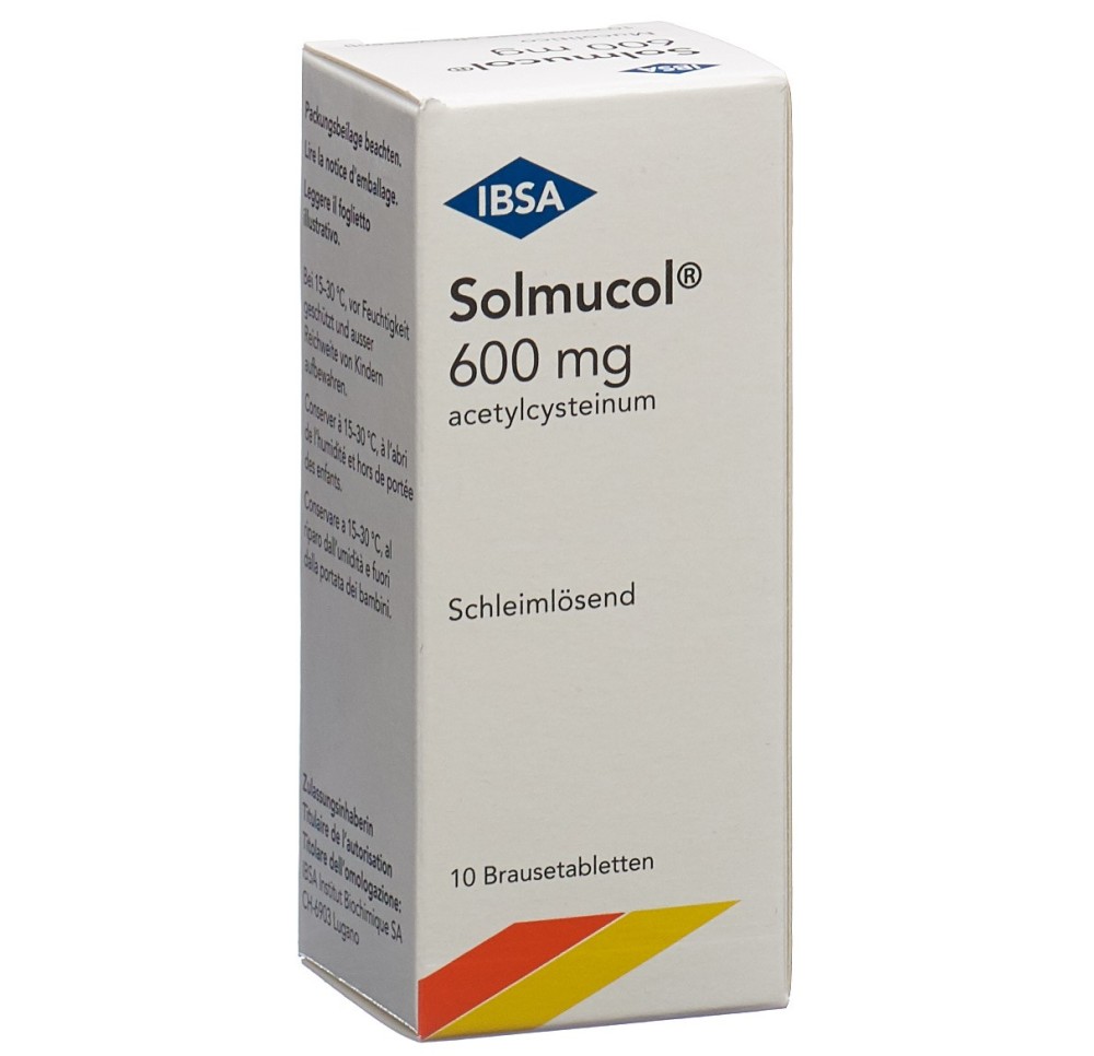 SOLMUCOL cpr eff 600 mg bte 10 pce