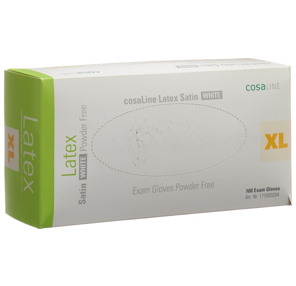 COSALINE Gants examen XL Latex Sat bl no p 100 pce