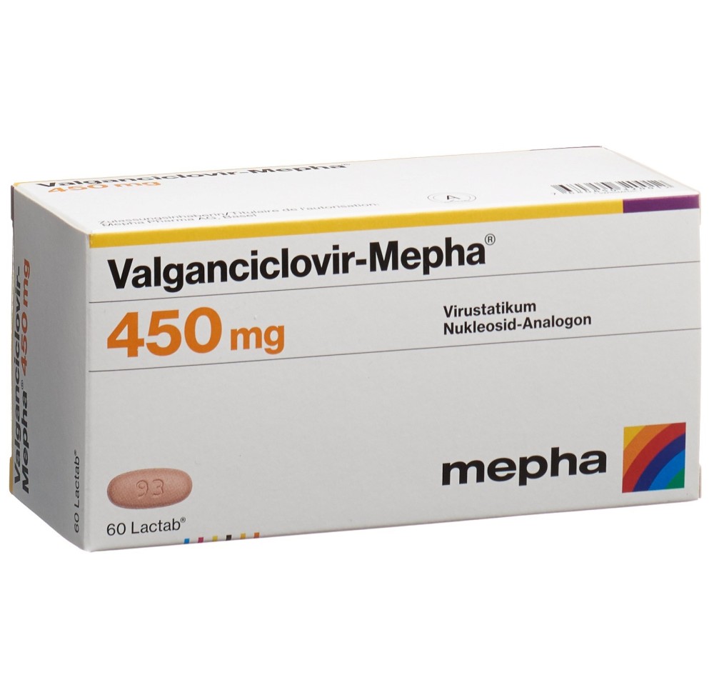 VALGANCICLOVIR Mepha Lactab 450 mg 60 pce