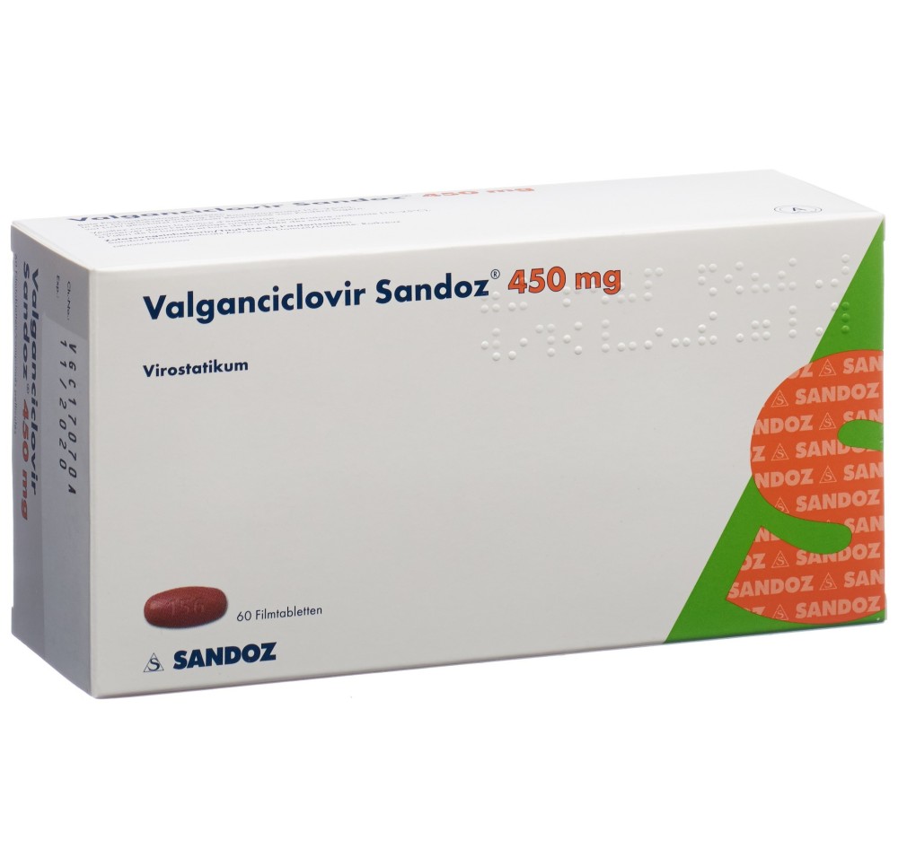 VALGANCICLOVIR Sandoz cpr pell 450 mg 60 pce