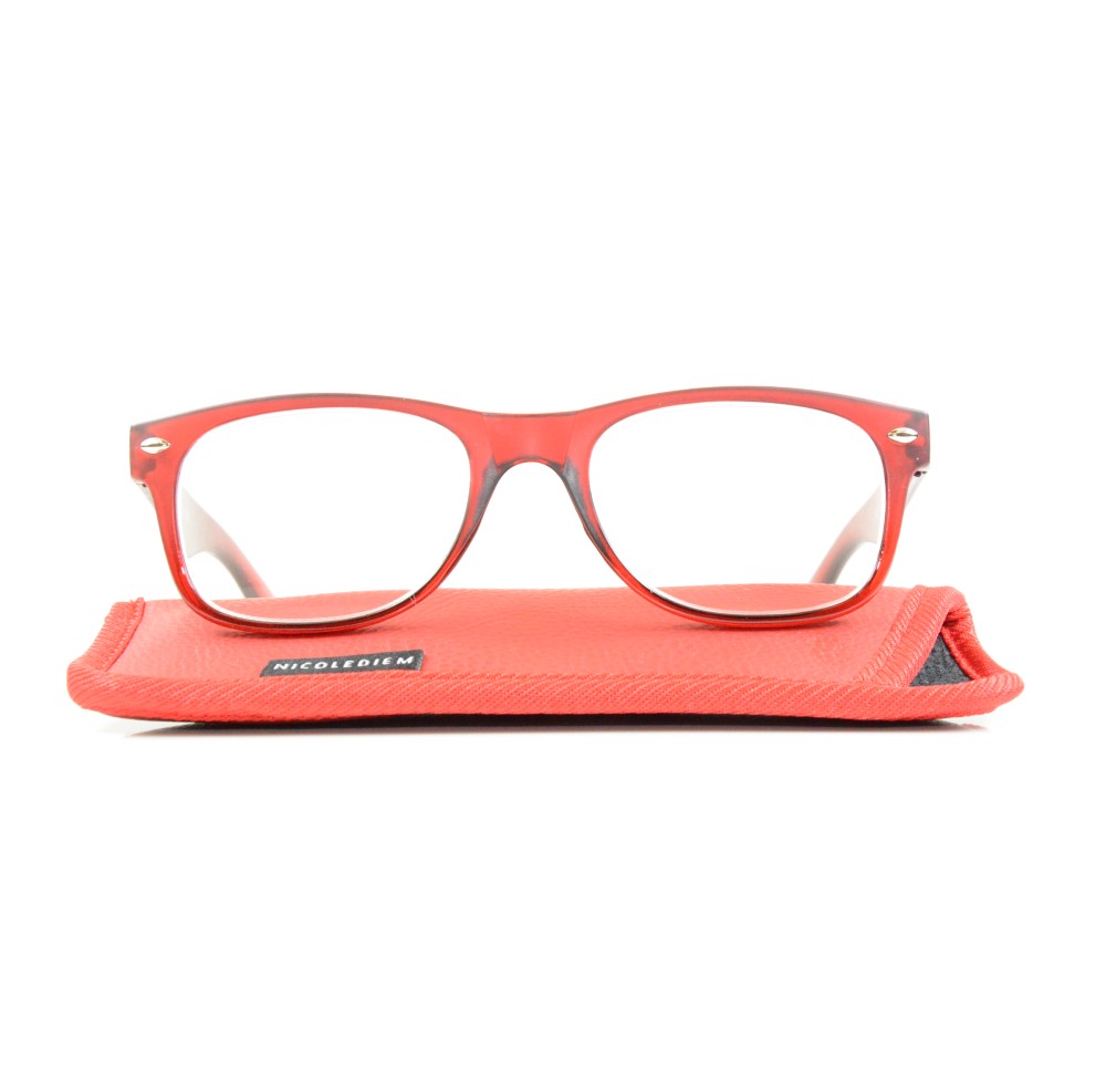 NICOLE DIEM lunettes lecture 3.50dpt Act burgundy