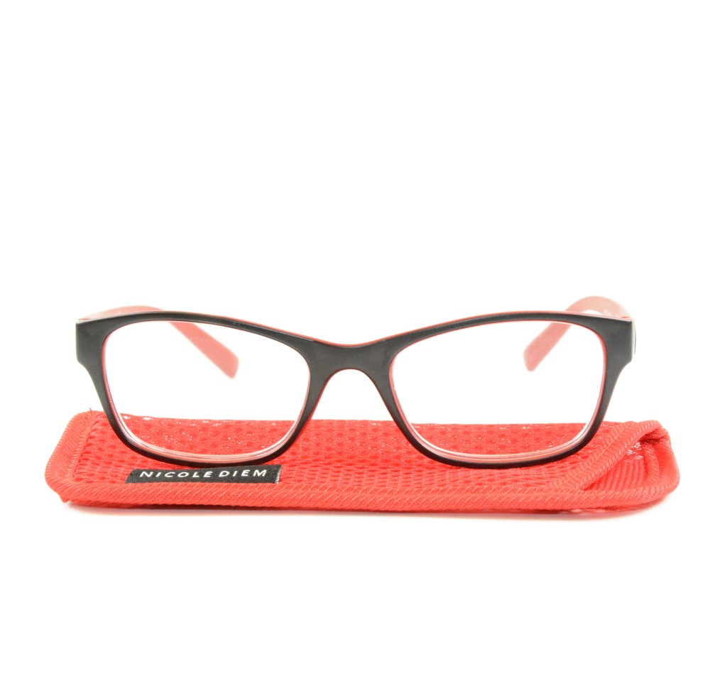 NICOLE DIEM lunettes lecture 3.00dpt Nic red-blk