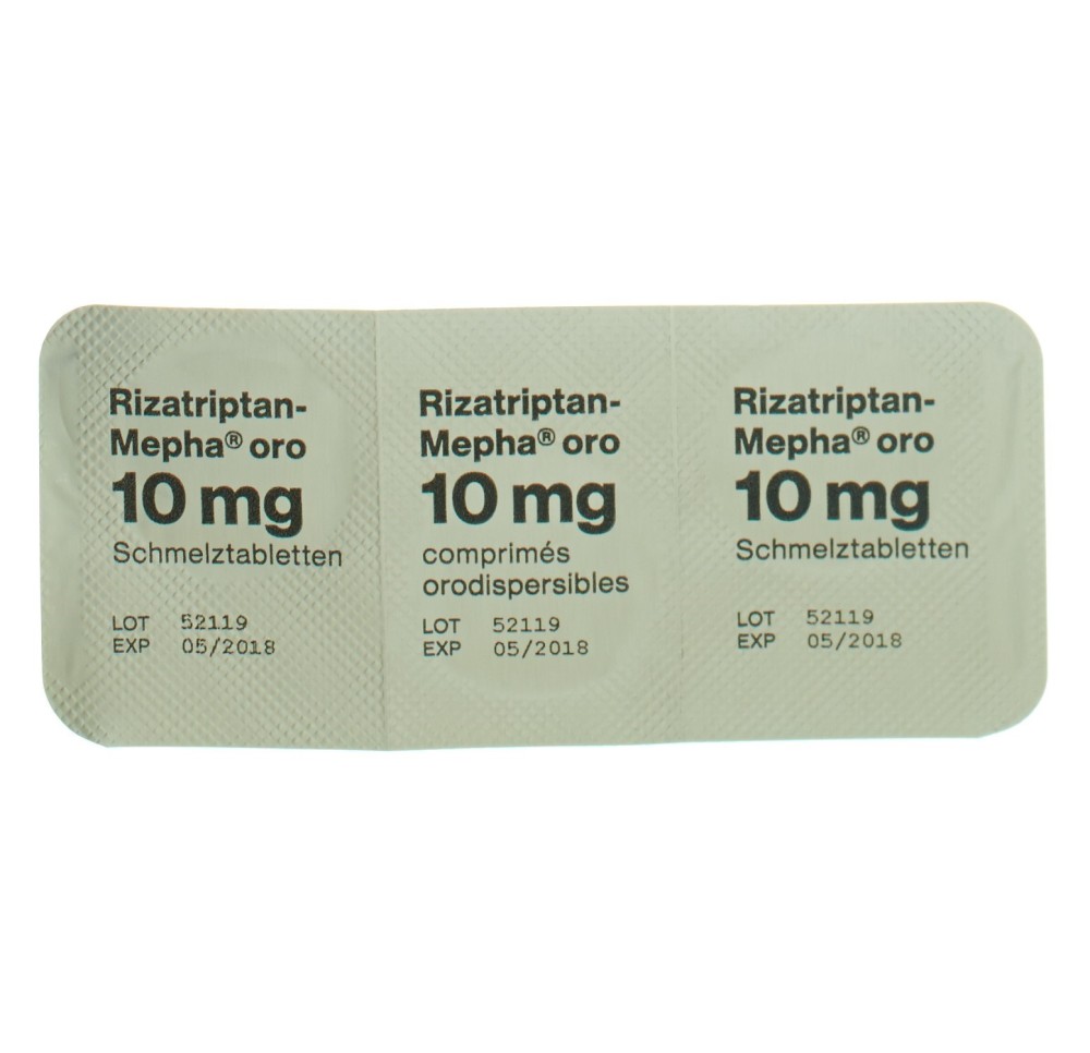 RIZATRIPTAN Mepha oro cpr orodisp 10 mg 6 pce