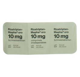 RIZATRIPTAN Mepha oro cpr orodisp 10 mg 12 pce