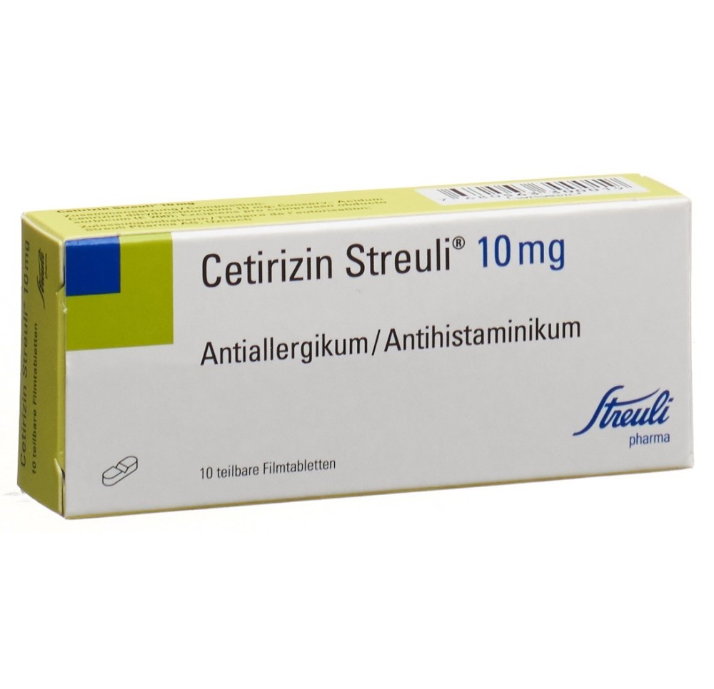CETIRIZINE Streuli cpr pell 10 mg 10 pce