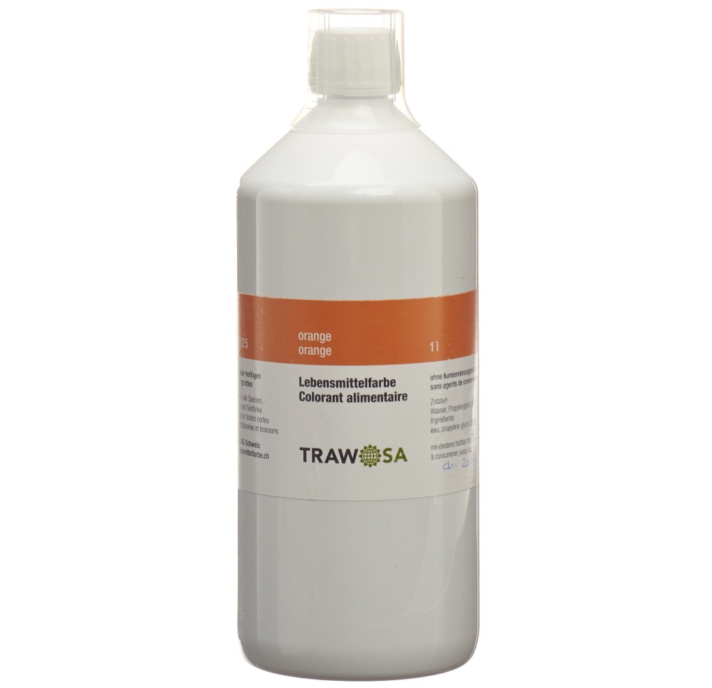 TRAWOSA colorant alimentaire orange 1000 ml