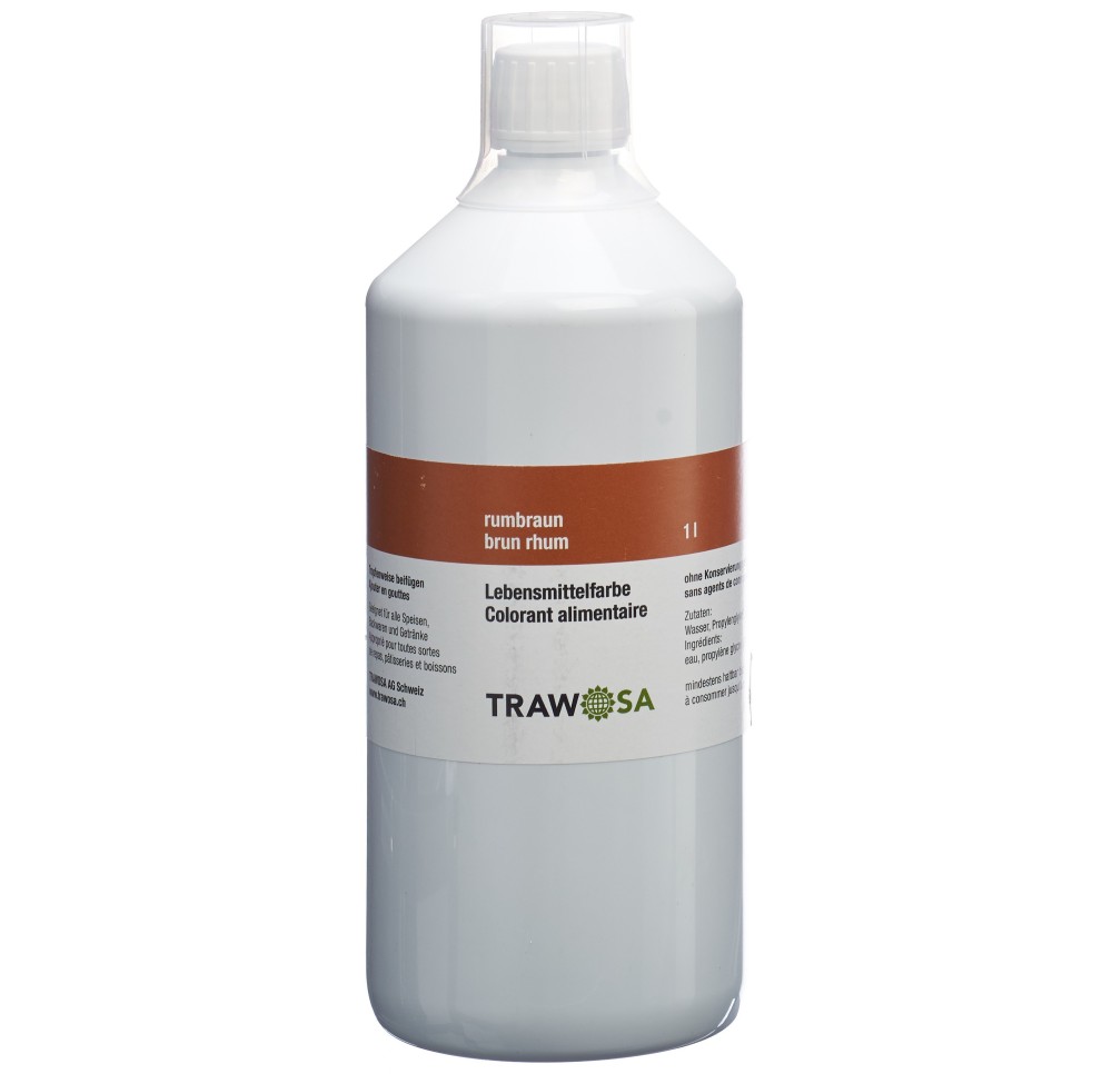 TRAWOSA colorant alimentaire brun rhum 1000 ml