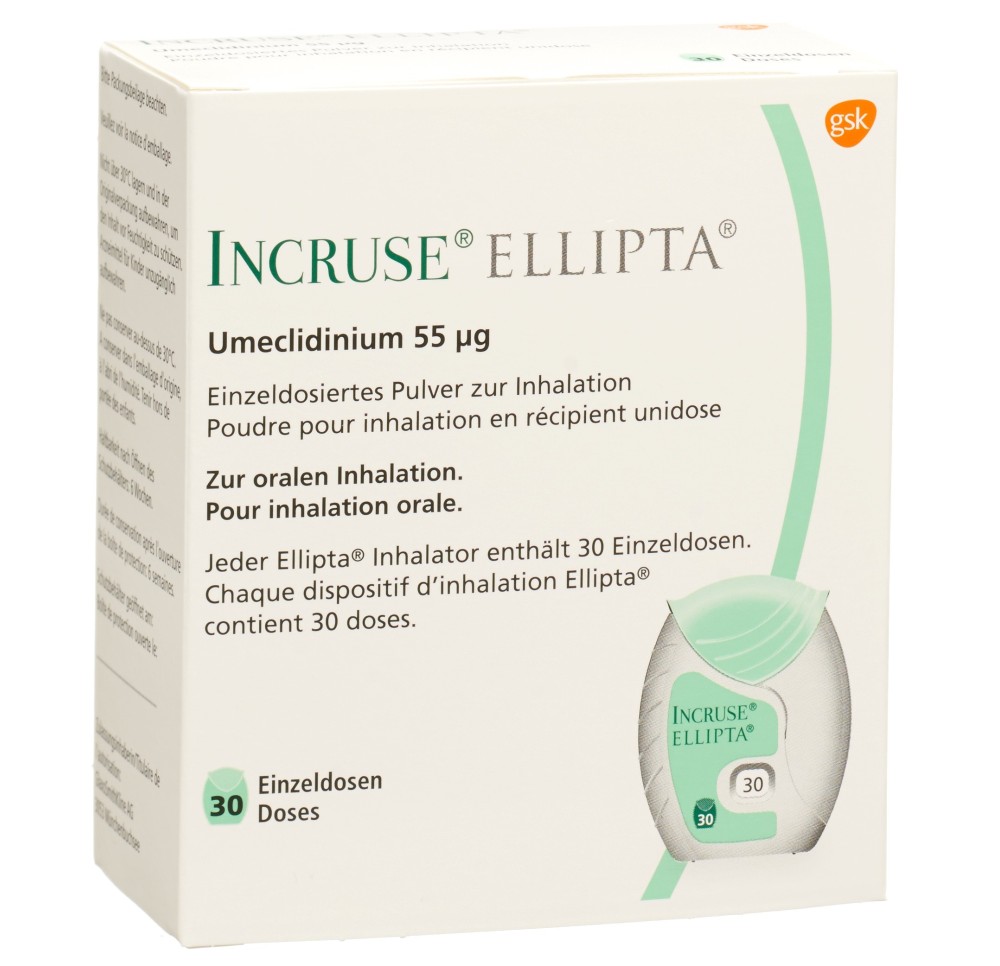 INCRUSE ELLIPTA pdr inh 55 mcg 30 dos