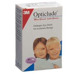 3M OPTICLUDE MAXI pans ocul 8x5.7cm 20 pce