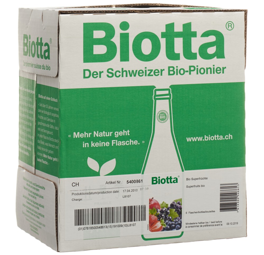 BIOTTA Superfruits Bio 6 fl 5 dl