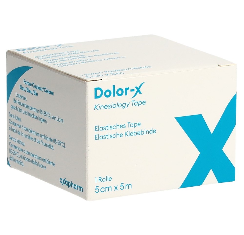 DOLOR-X Kinesiology Tape 5cmx5m bleu