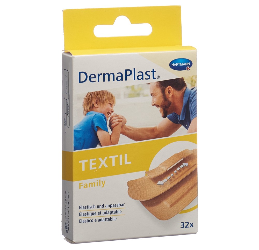 DERMAPLAST Textil Family strips ass 32 pce