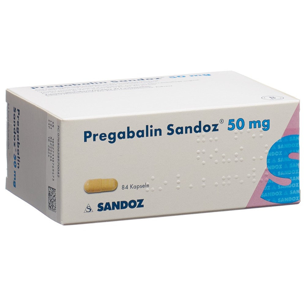 PREGABALINE Sandoz caps 50 mg 84 pce