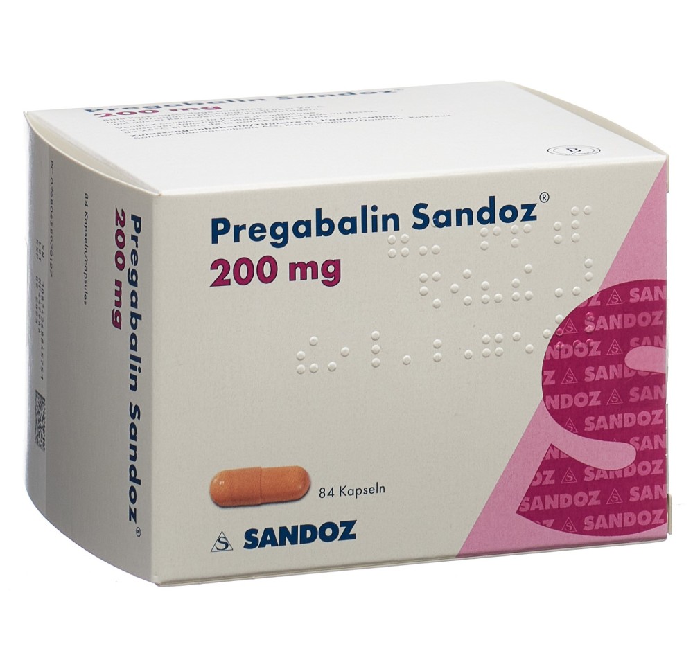 PREGABALINE Sandoz caps 200 mg 84 pce