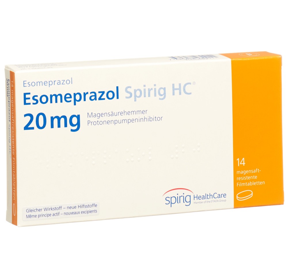 ESOMEPRAZOLE Spirig HC cpr 20 mg 14 pce