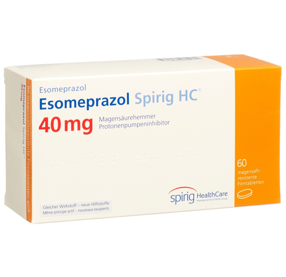 ESOMEPRAZOLE Spirig HC cpr 40 mg 60 pce