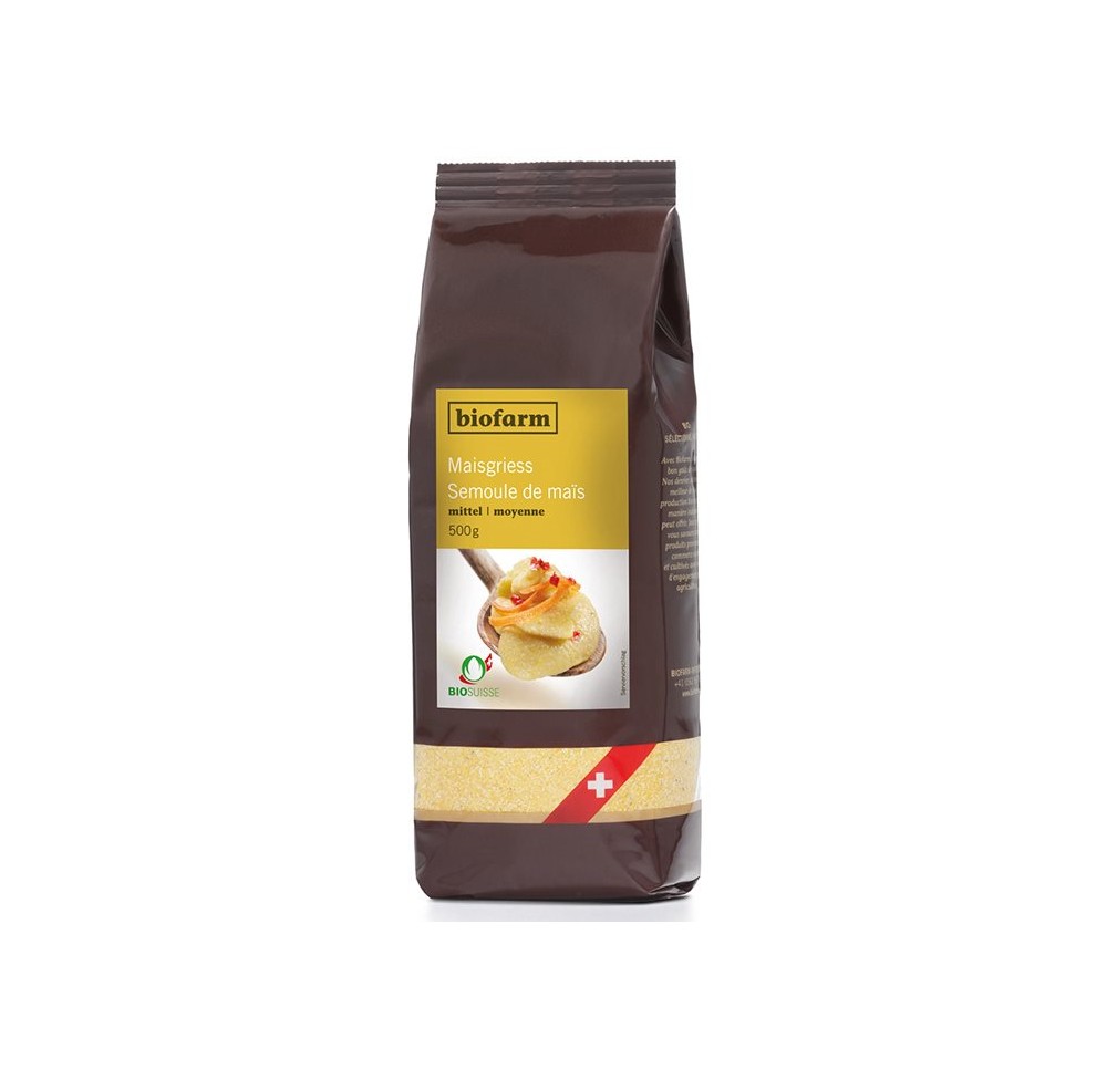 BIOFARM semoule mais moyenne bourgeon sach 500 g