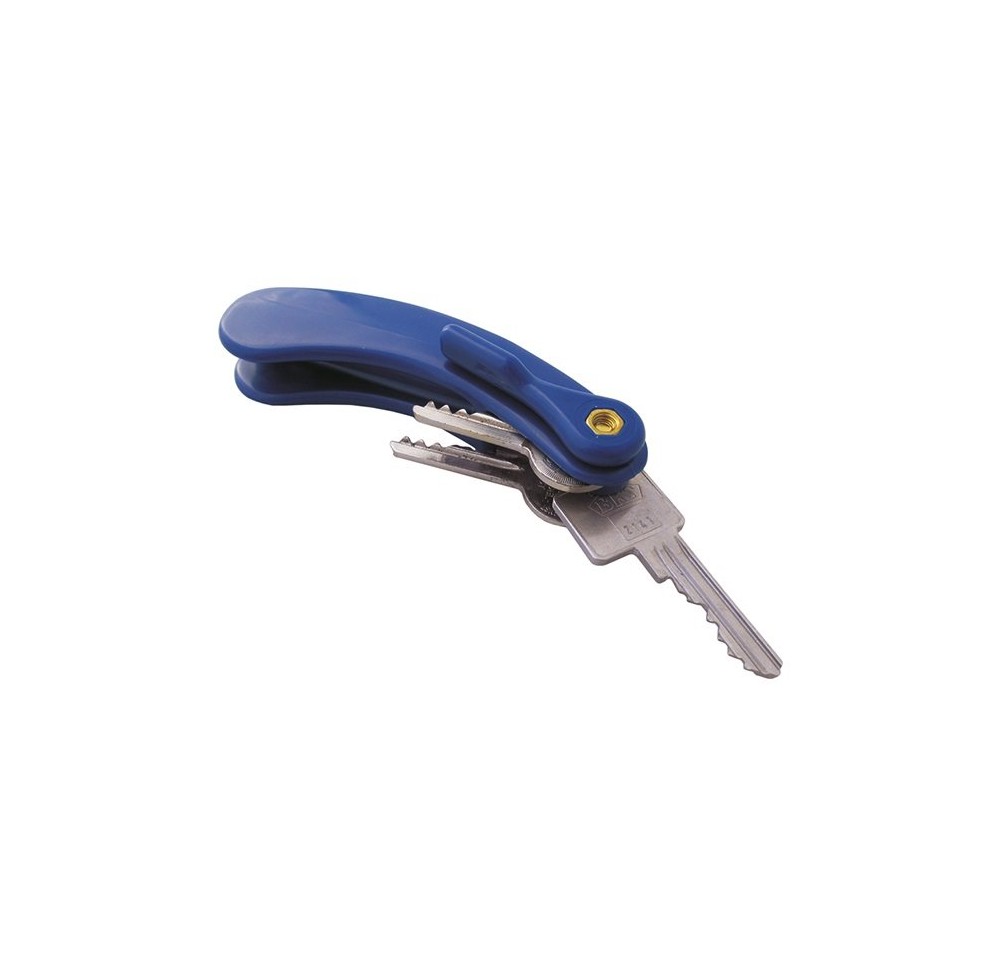 SUNDO tourne-clé 12cm bleu pour 3 clés