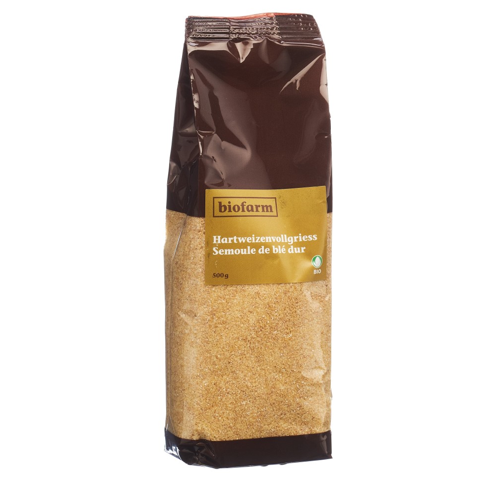 BIOFARM semoule blé dur compl bourgeon sach 500 g