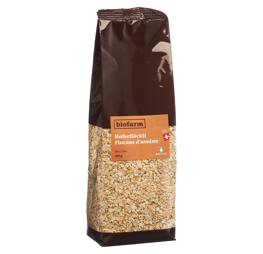 BIOFARM flocons avoine fins bourgeon sach 500 g