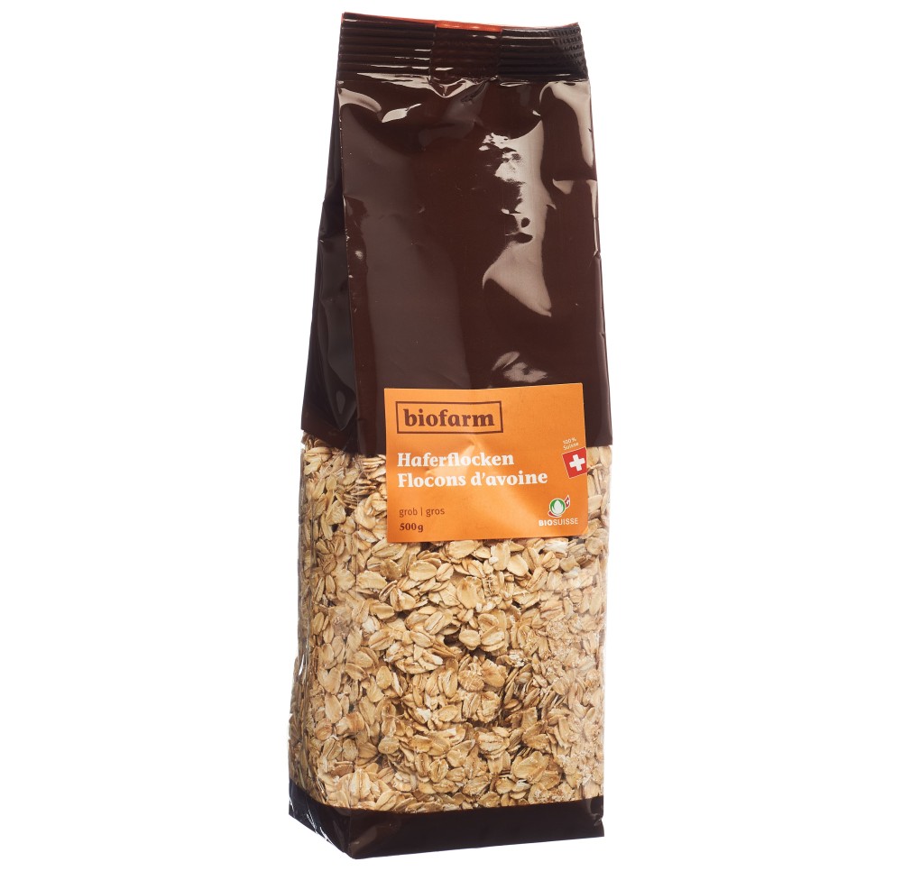 BIOFARM flocons avoine gros bourgeon sach 500 g